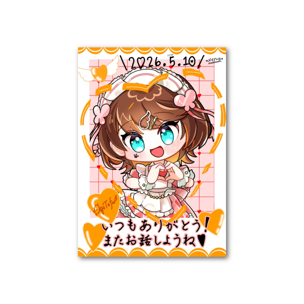 メイドテフのチェキ風カード