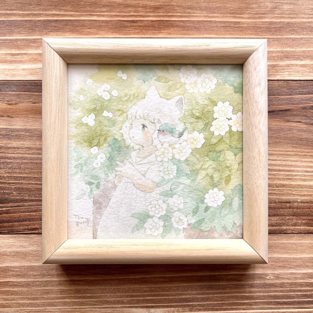 小さな原画「待ちぼうけ」