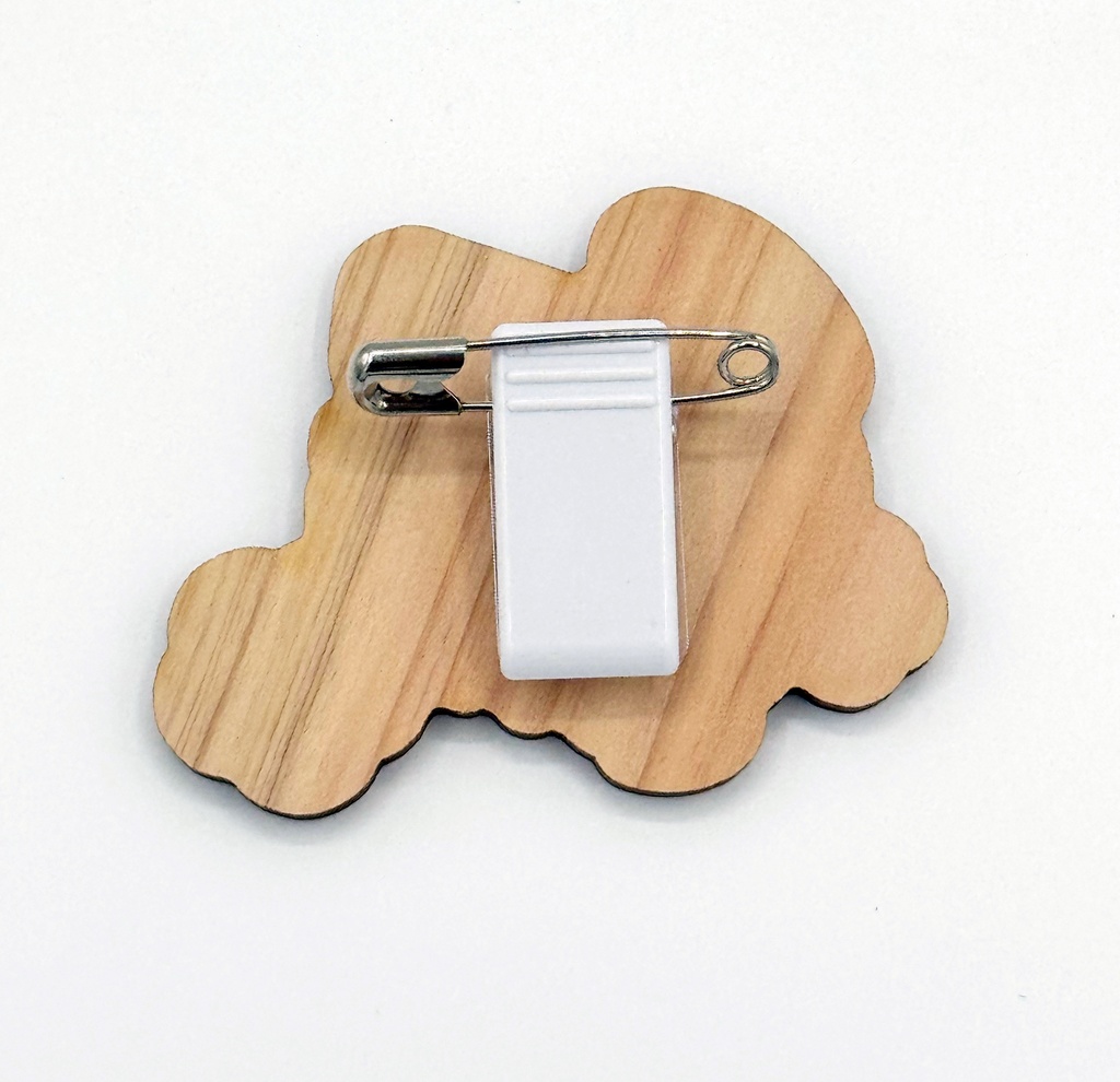 【名刺特典付き!】国産ヒノキ製 腕章ロゴバッジ