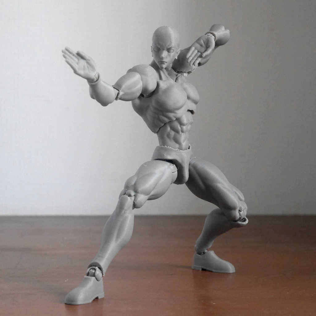 190㍉剛健可動素体(肌色)