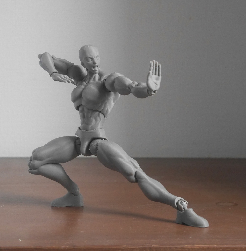 190㍉剛健可動素体(肌色)