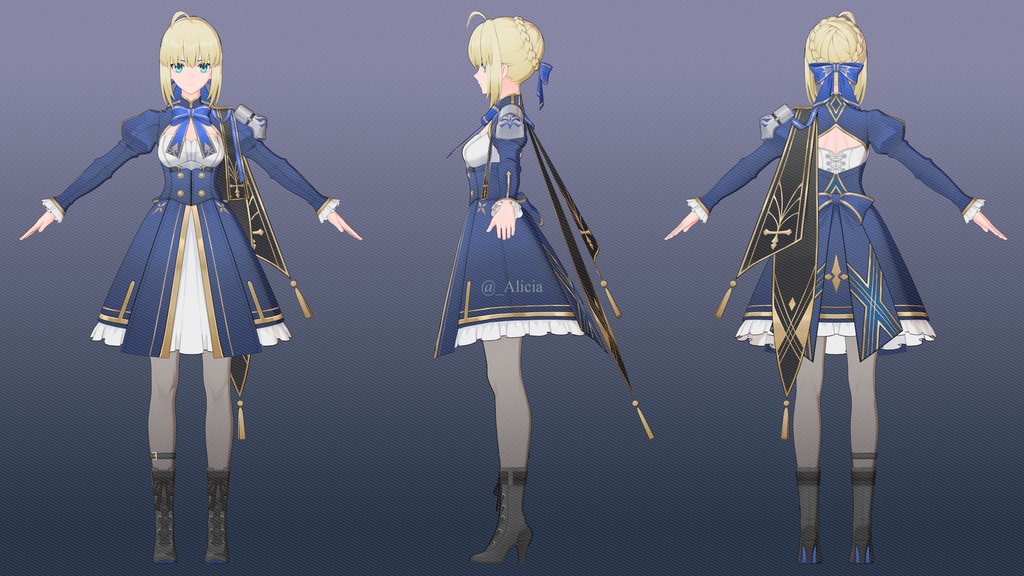 3Dモデル「Saber」Ver1.0