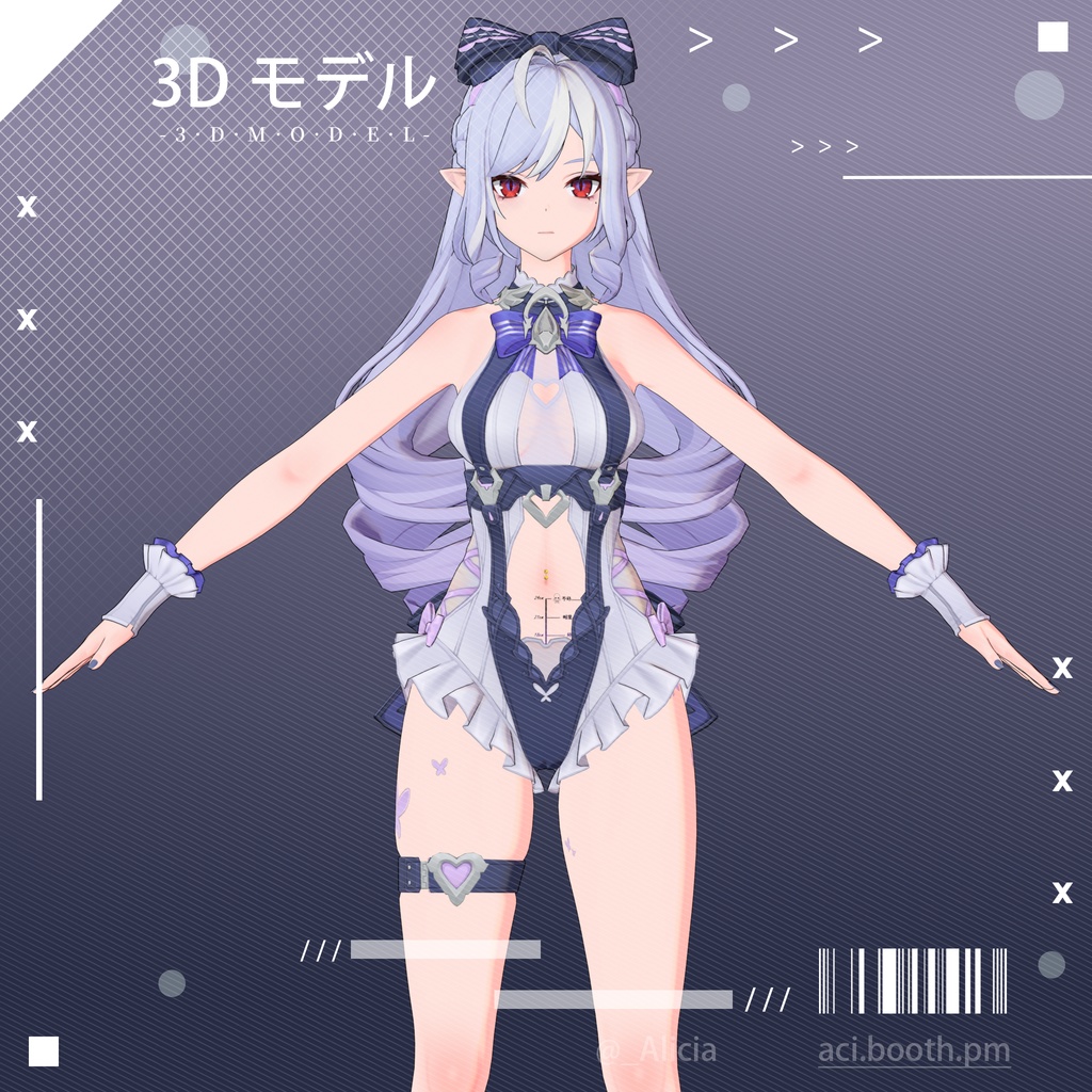 3Dモデル「Vivian_泳裝」Ver1.01