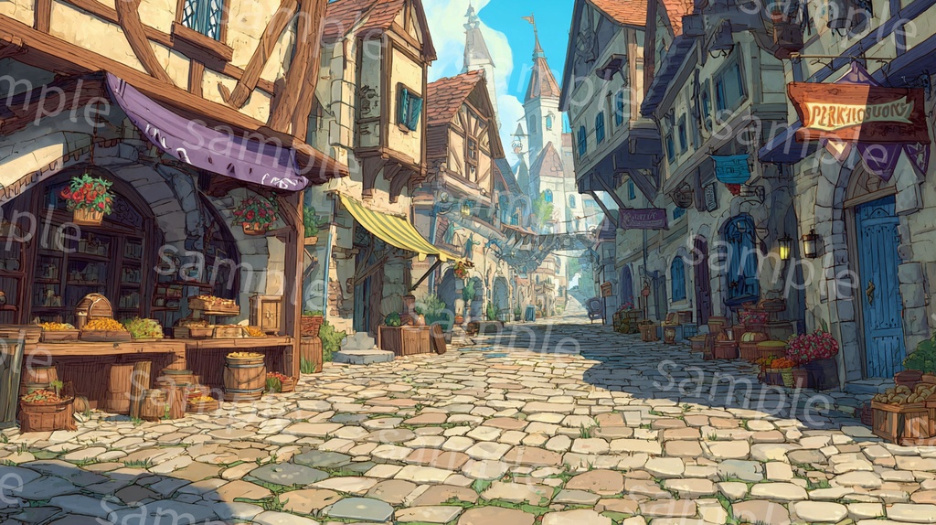 幻想街 フリー背景素材 vol.1