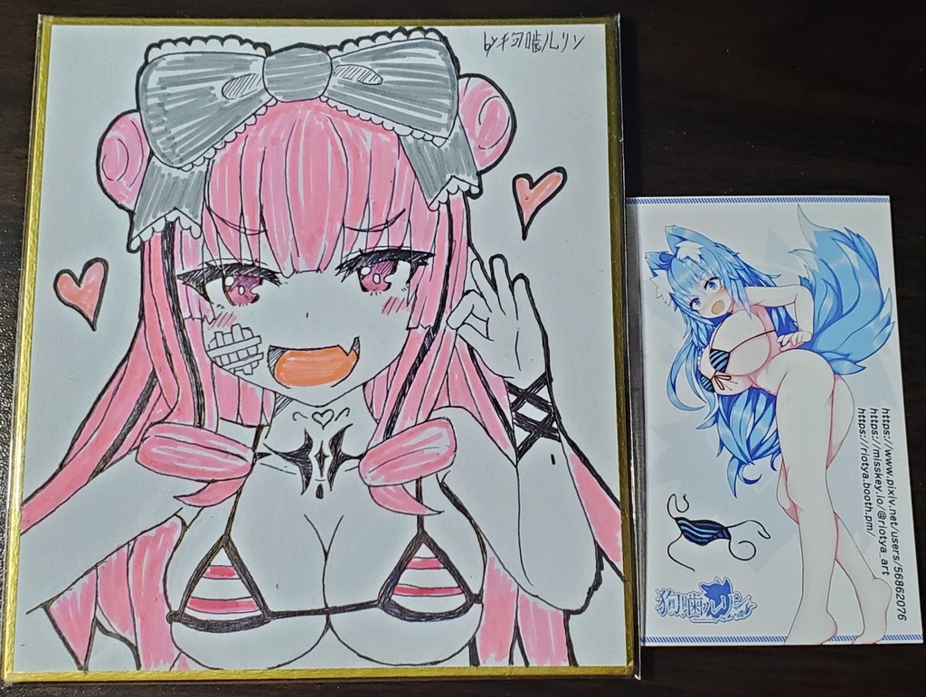 色紙第二弾「めろねですわー！！」