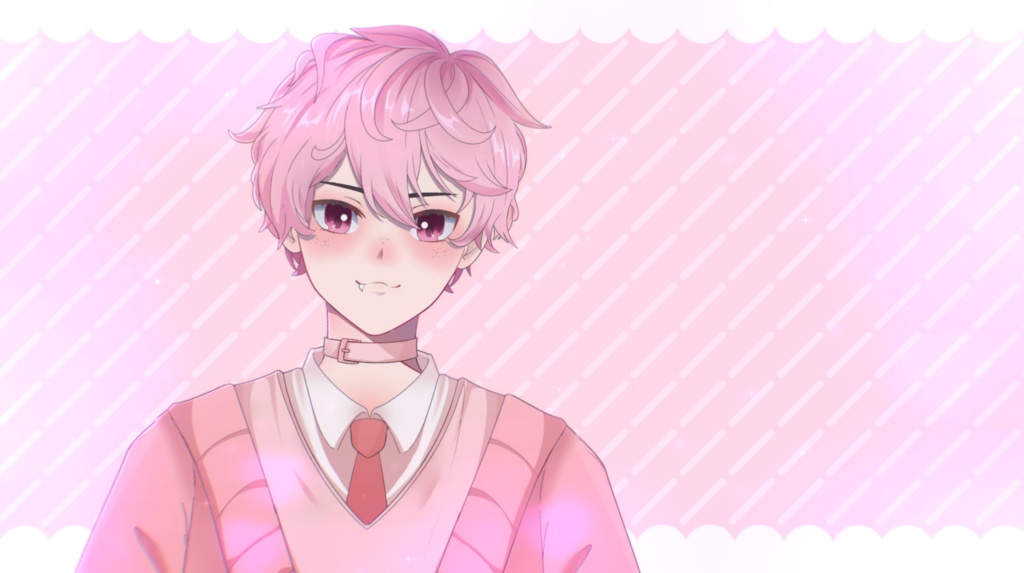 VTUBER Strawberry boy - Handmade cuteness