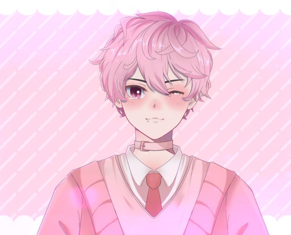 VTUBER Strawberry boy - Handmade cuteness