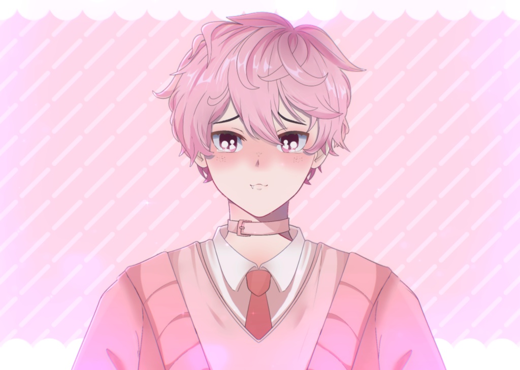 VTUBER Strawberry boy - Handmade cuteness