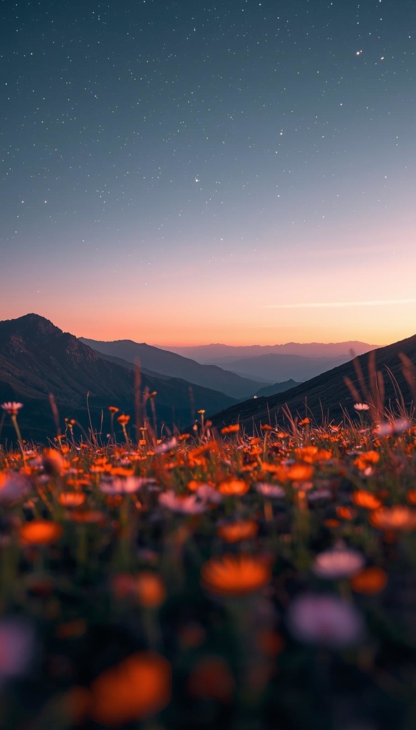 春の夕方_スマホ壁紙12枚セット