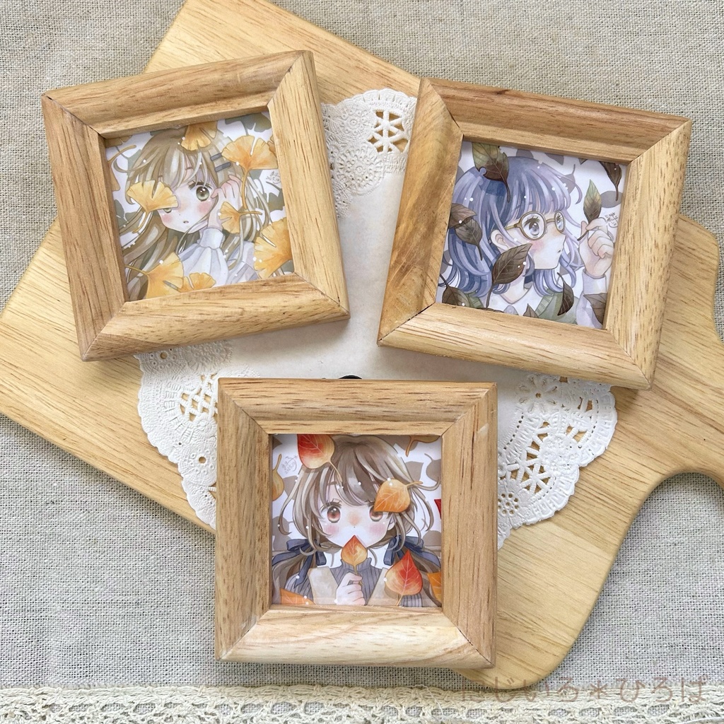 木製フレーム入りミニ複製画 3種
