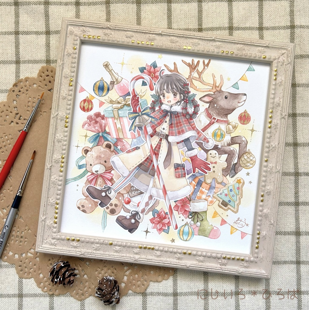 額装原画「Xmasの魔法」