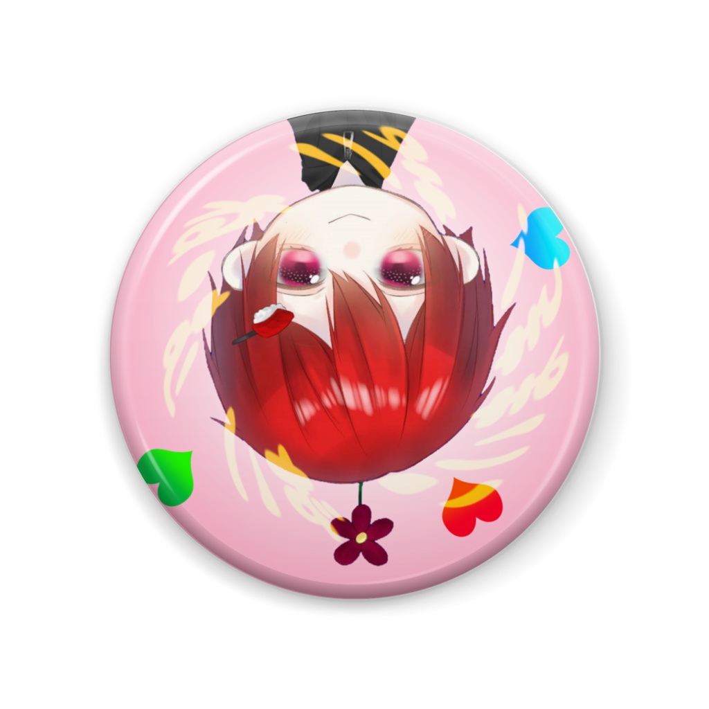 こいまき缶バッチver.冬袖B