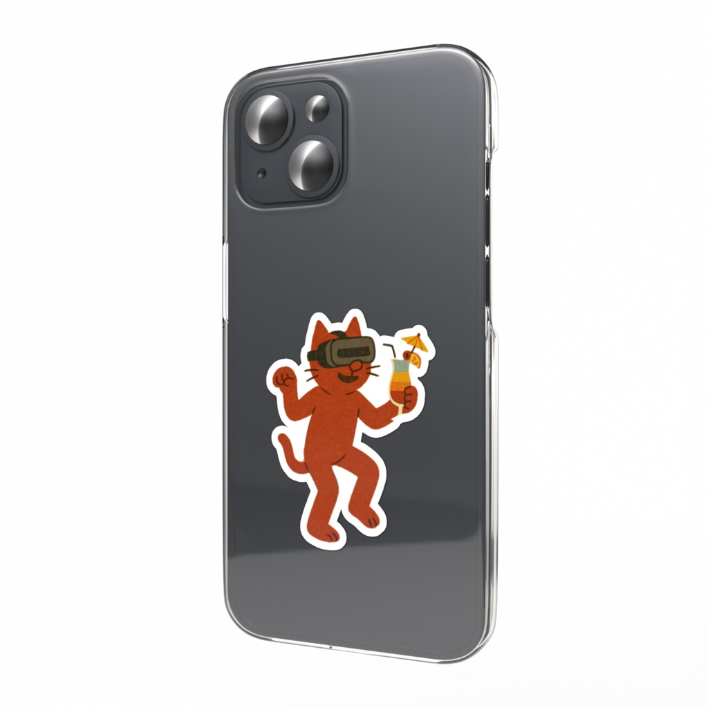 VR浮かれネコ太 ステッカー