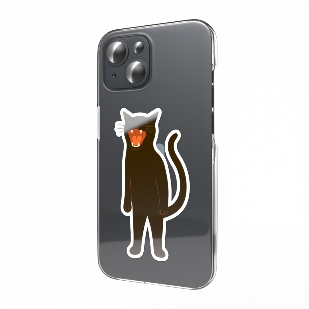 笑うネコ神 ステッカー