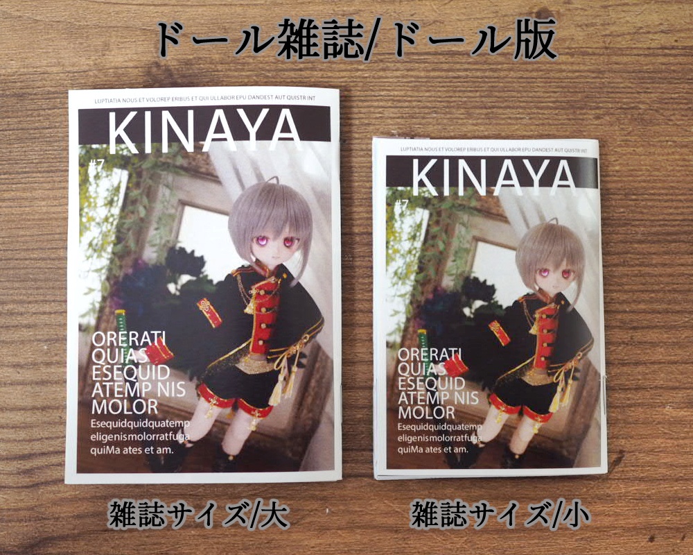 【1/4~1/3サイズ】ドール用雑誌