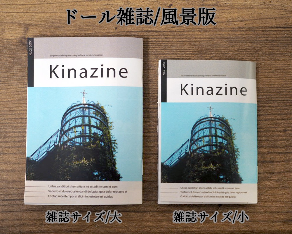 【1/4~1/3サイズ】ドール用雑誌