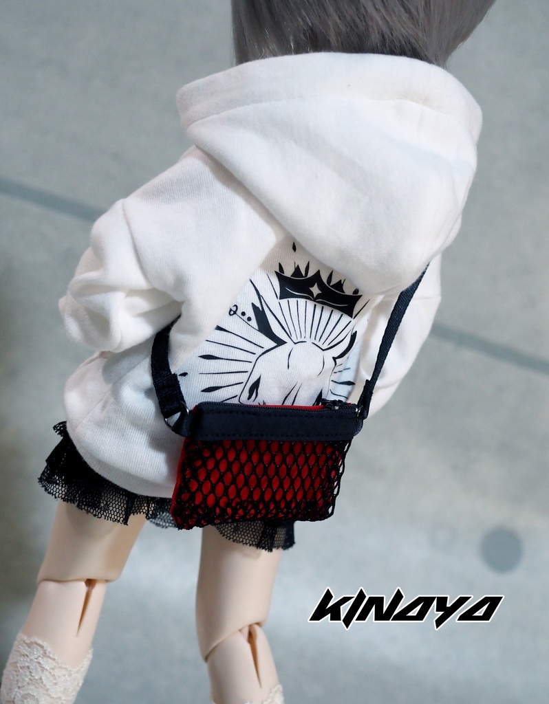 【ドール用バッグ】メッシュサコッシュ