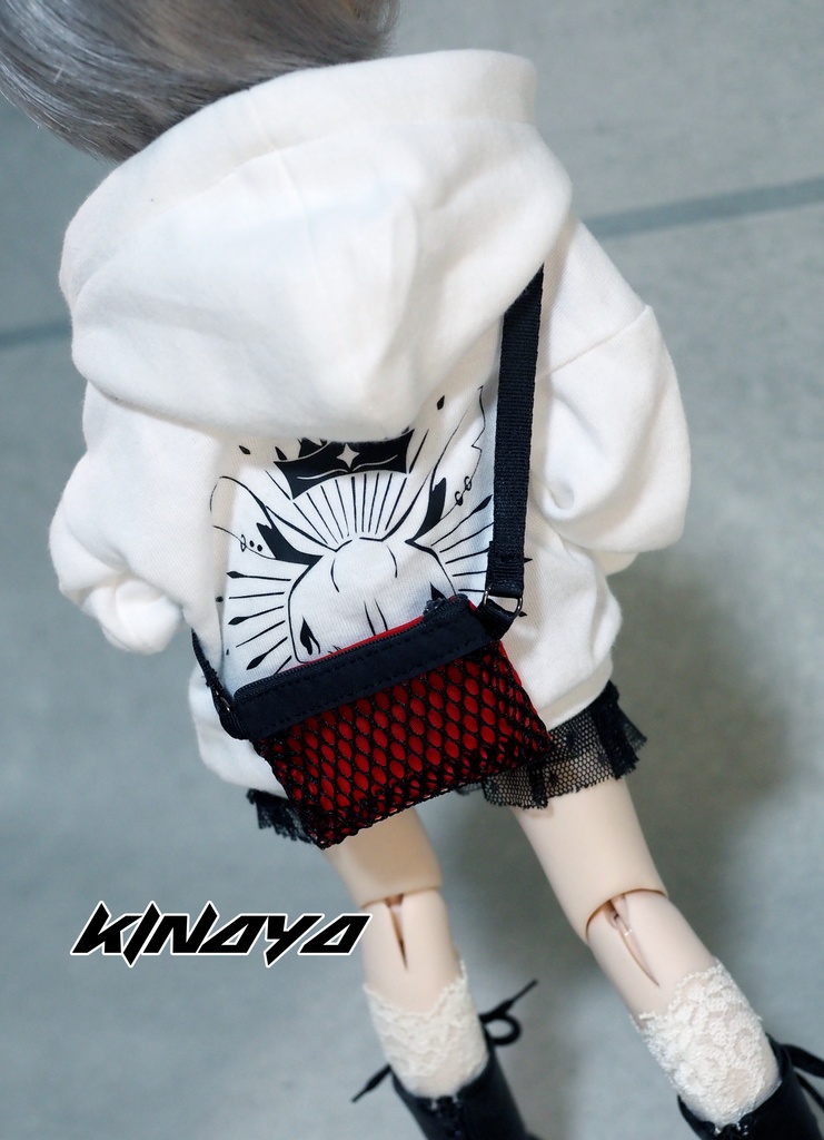 【ドール用バッグ】メッシュサコッシュ