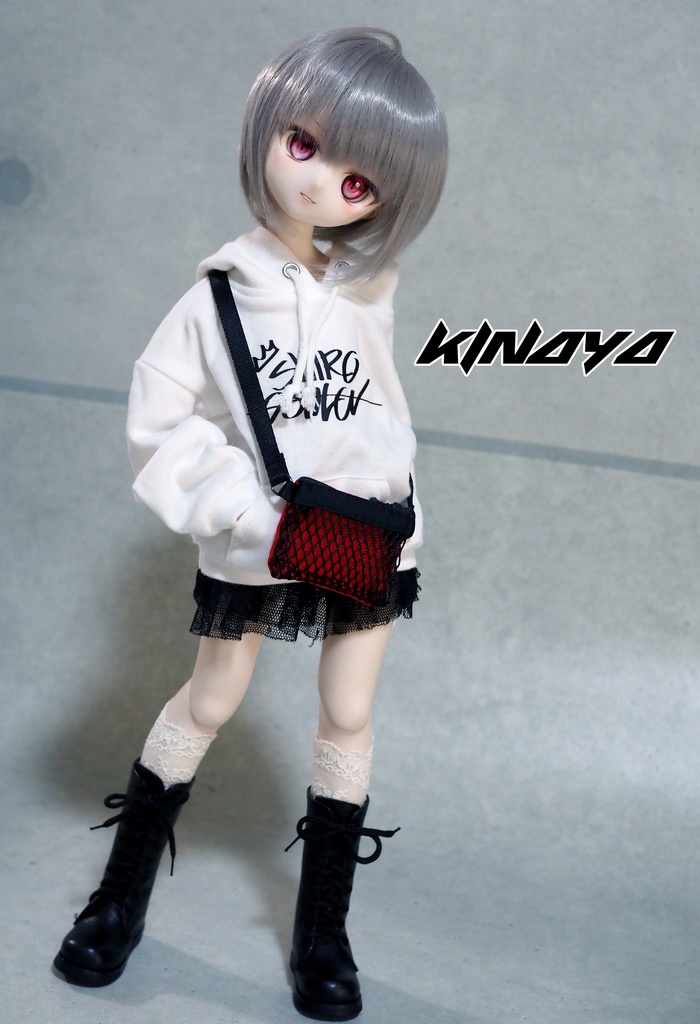 【ドール用バッグ】メッシュサコッシュ