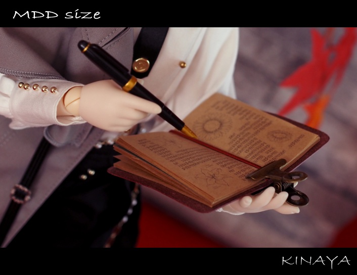 【ドール用】革ノートセット