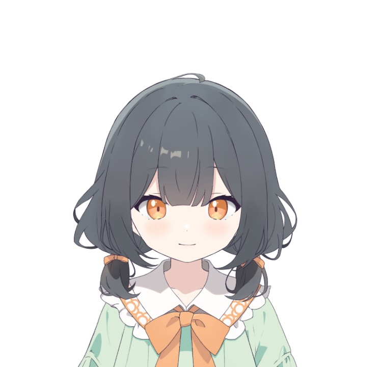 Live2Dモデルおさげの少女