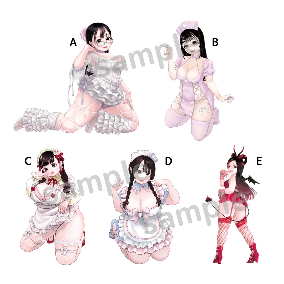 コラボ ステッカー　単品・5枚セット