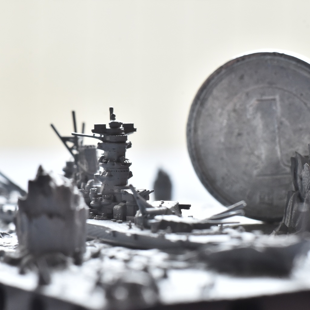 モノブロックジオラマ 1/3000武蔵