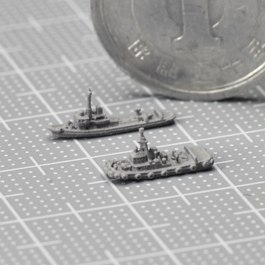 1/3000・1/2000 タグボート4隻セット(現用 or 大戦時)