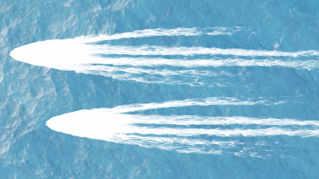 動く背景/海 スマホ用006「陣形No.2」