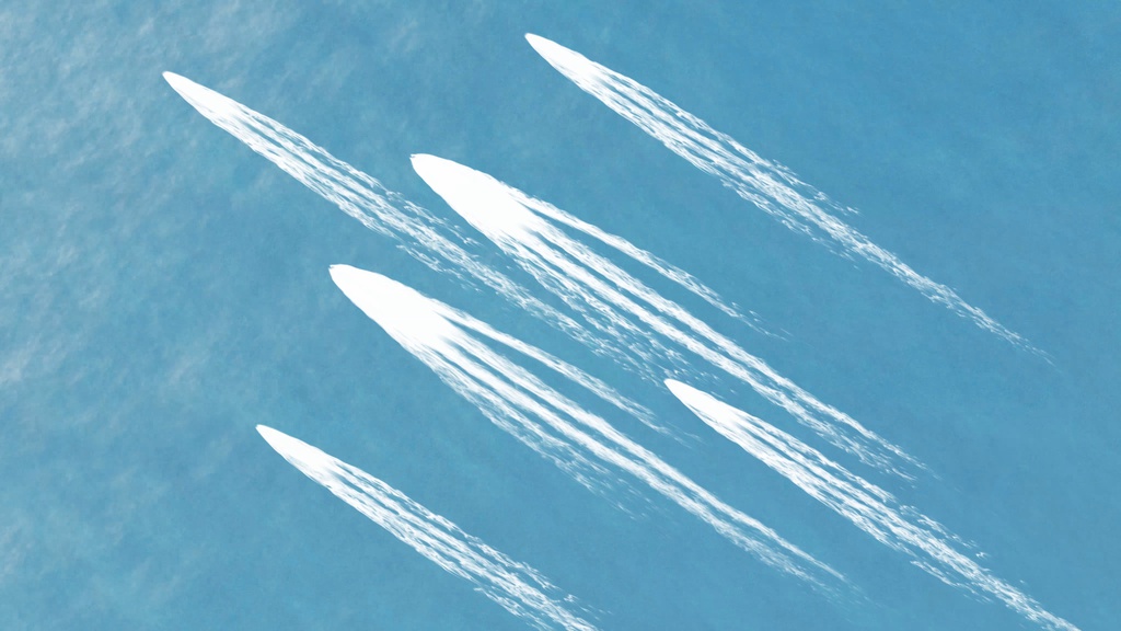 動く背景/海 タブレット用001「陣形No.1」