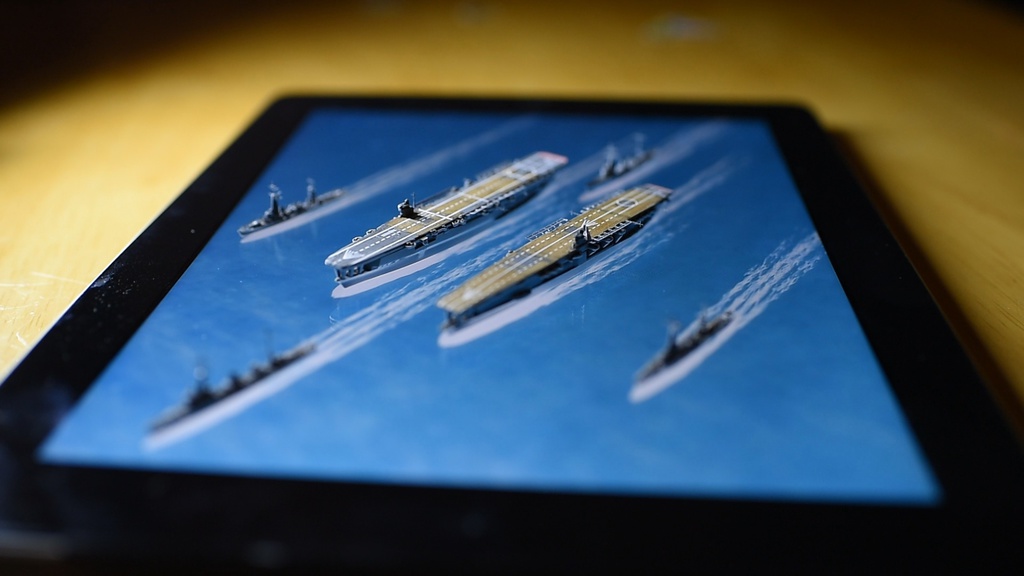 動く背景/海 タブレット用001「陣形No.1」