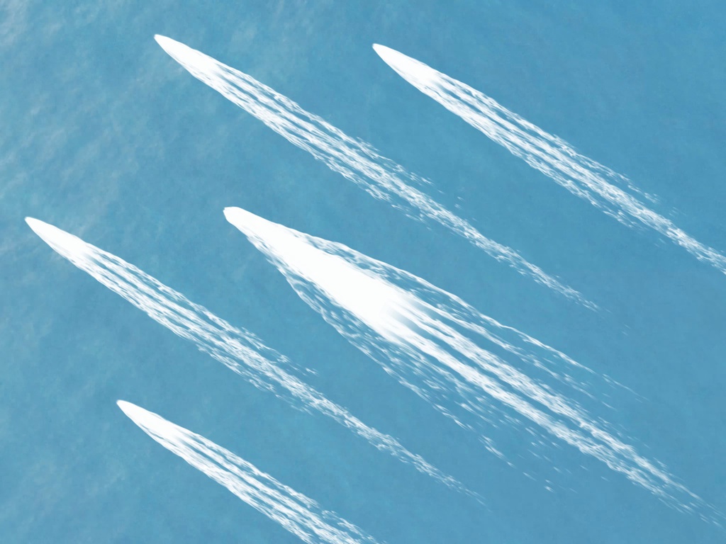 動く背景/海 タブレット用002「陣形No.2」