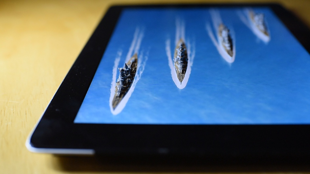 動く背景/海 タブレット用004「陣形No.4」