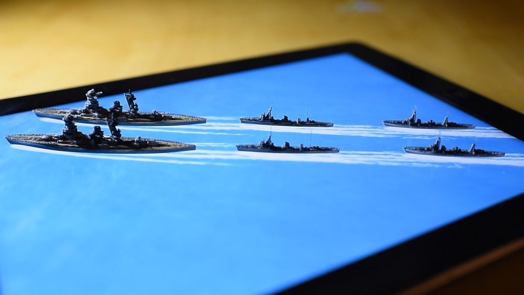 動く背景/海　タブレット用005「陣形No.5」