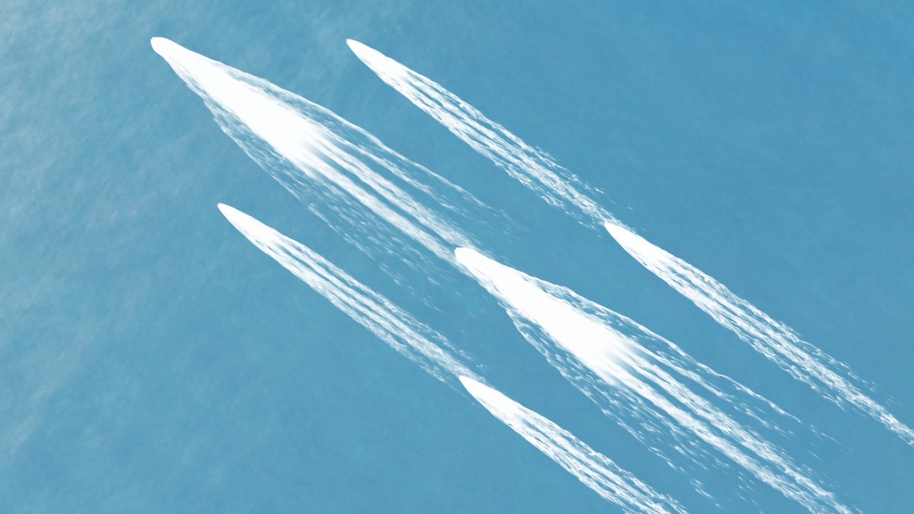 動く背景/海 タブレット用006「陣形No.6」