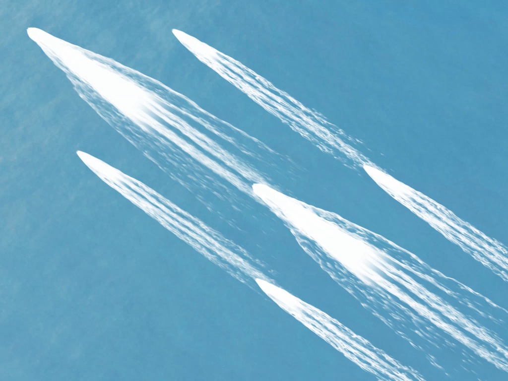 動く背景/海 タブレット用006「陣形No.6」