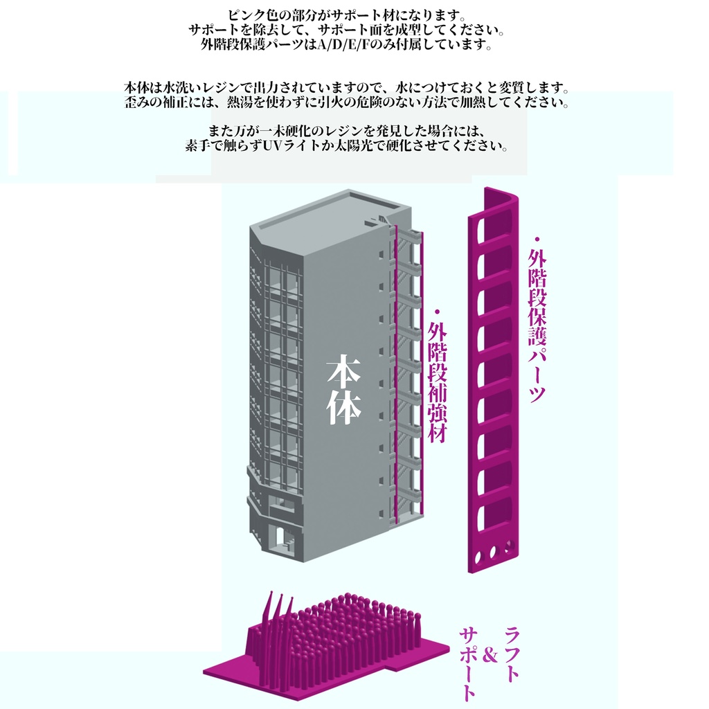 1/700雑居ビル 9種