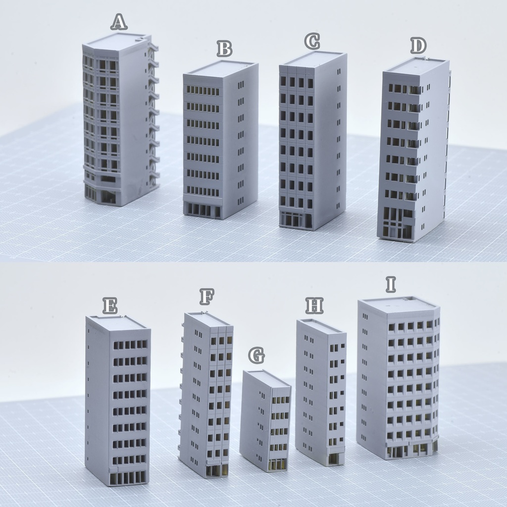 1/700雑居ビル 9種