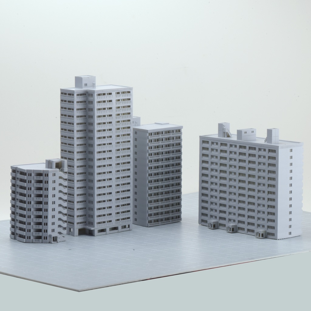 1/700マンション 4種