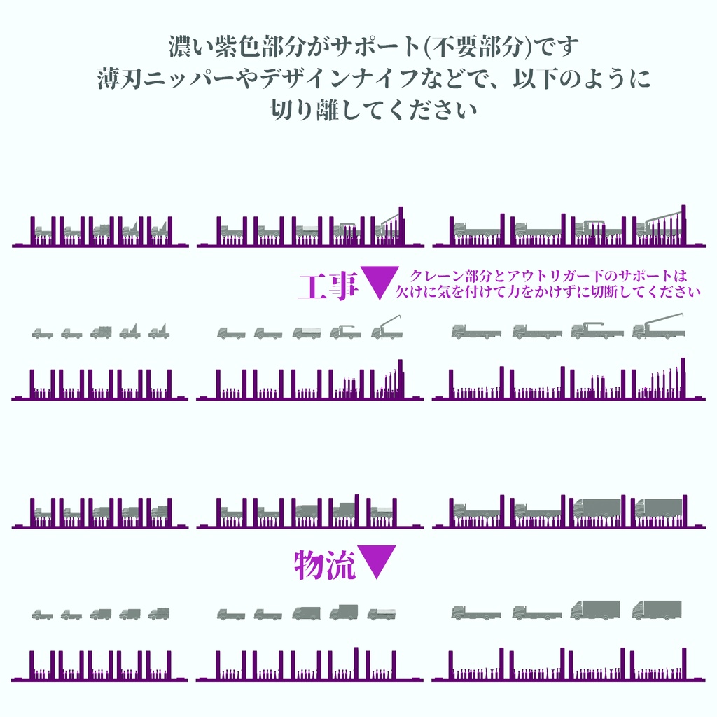 1/700トラックセット1