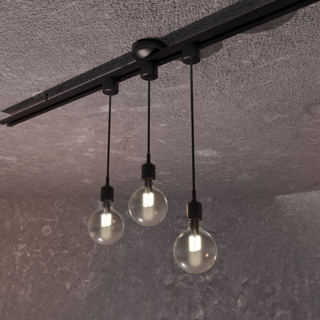 【VRchat想定】電球照明【無料】