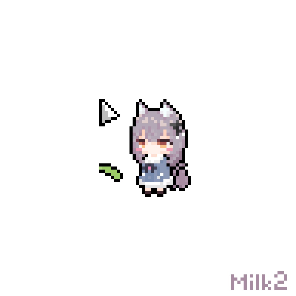 【無料】ミルクちゃんの動くマウスカーソル4種×14パターン