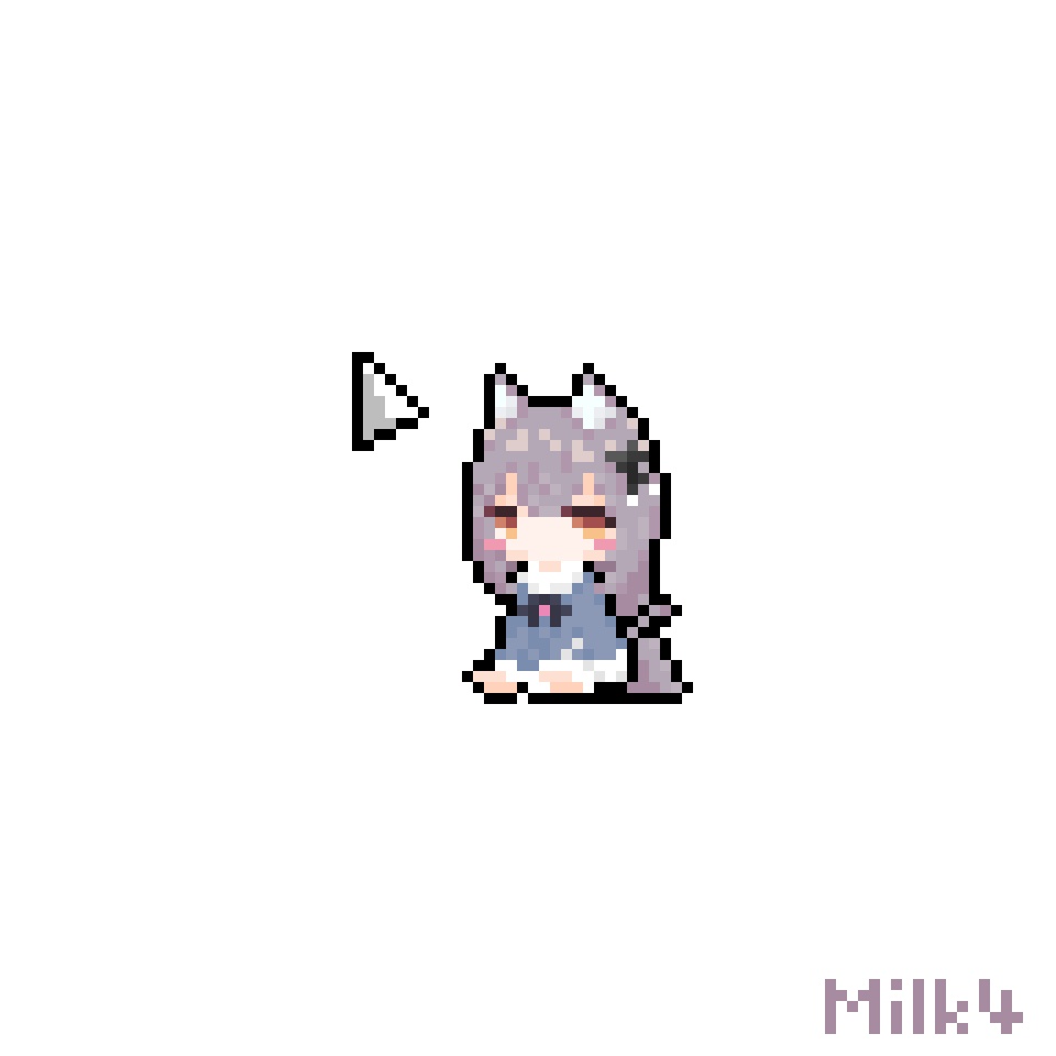 【無料】ミルクちゃんの動くマウスカーソル4種×14パターン