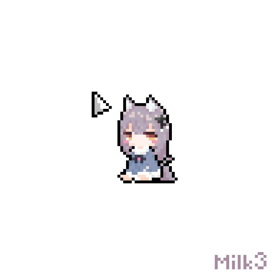 【無料】ミルクちゃんの動くマウスカーソル4種×14パターン