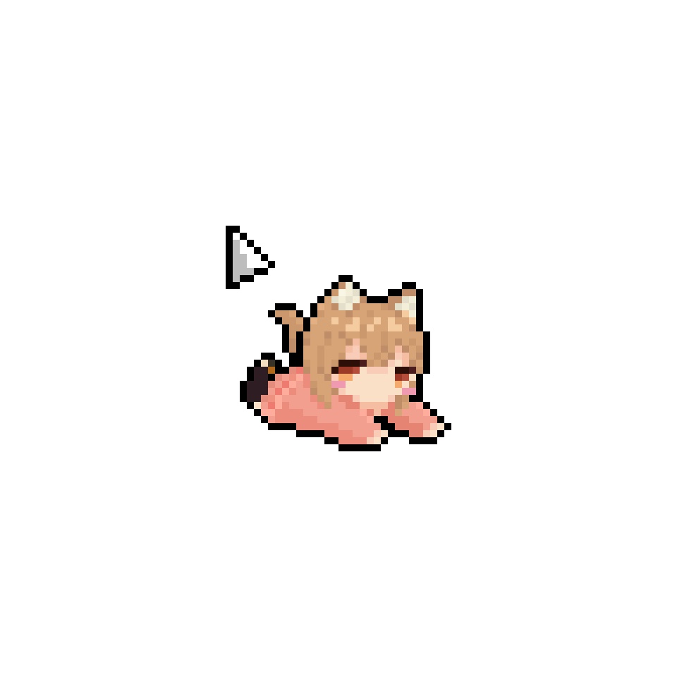 【無料】レスキュナちゃんの動くマウスカーソル2種×14パターン