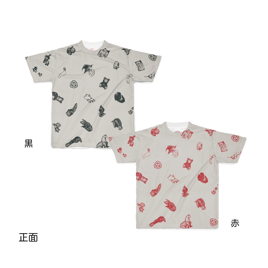 【SCP Foundation】SCiP手描き風Tシャツ(ベージュ地/両面印刷)