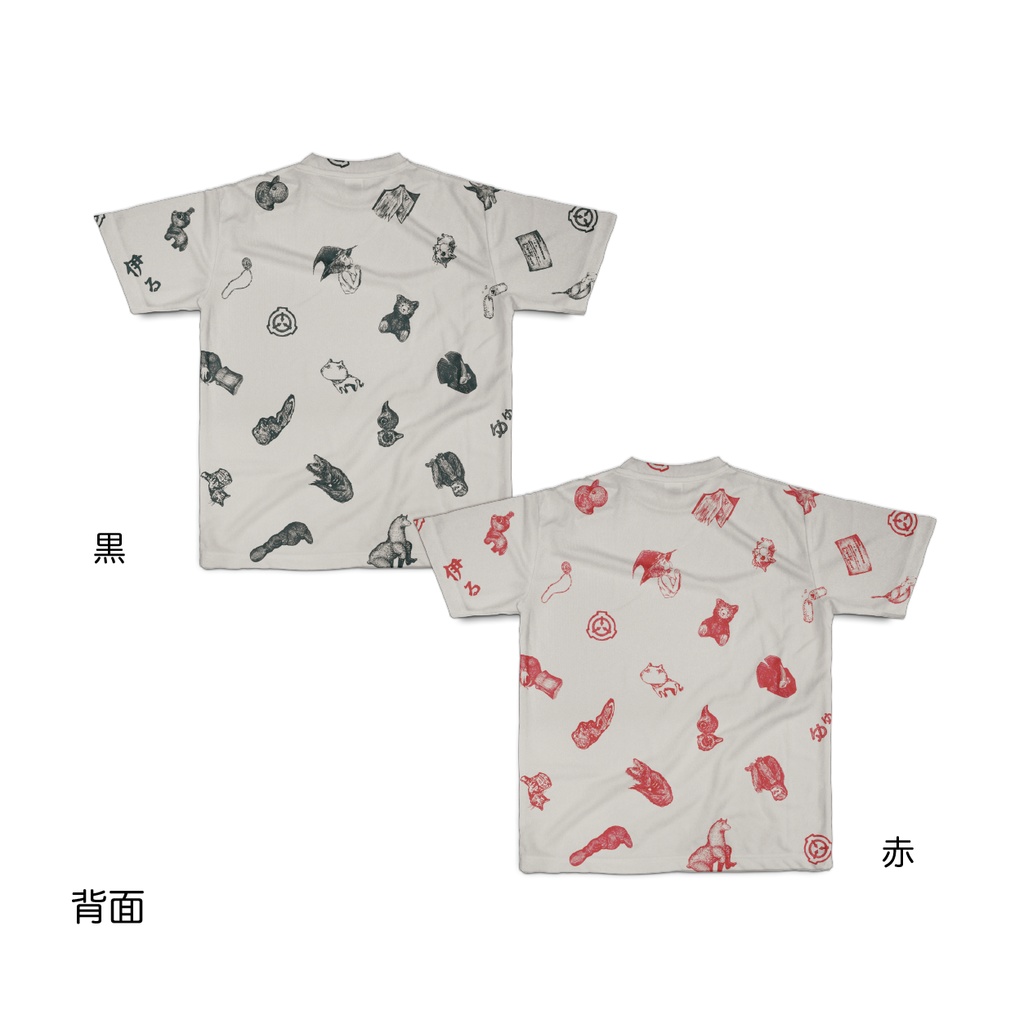 【SCP Foundation】SCiP手描き風Tシャツ(ベージュ地/両面印刷)
