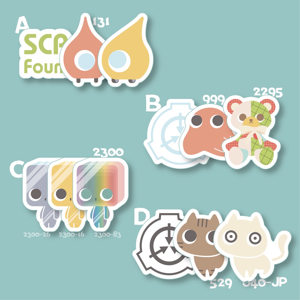 【SCP Foundation】SCiPステッカー3枚セット【収デン5】