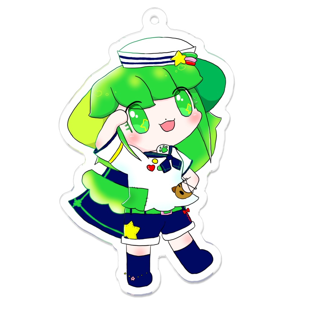 わかばとおさんぽアクキー【クローバーセーラー】