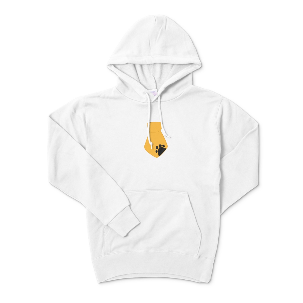 あしあとネクタイのパーカー